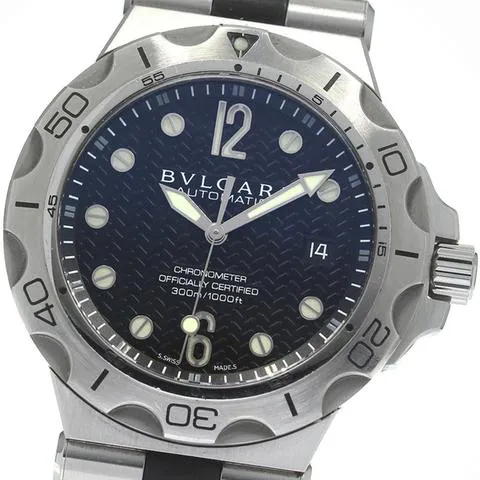 Bulgari Diagono DP42SSD 42mm Stainless steel Black