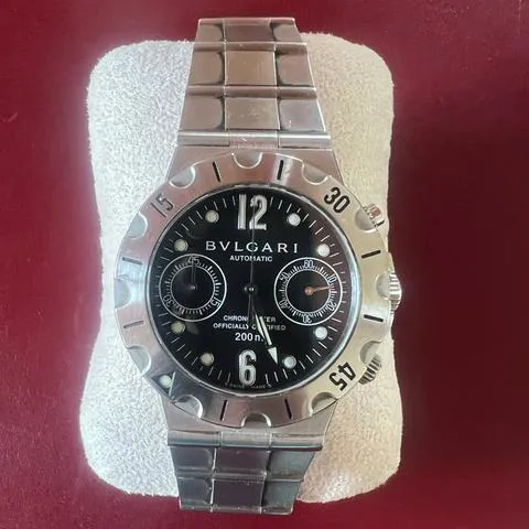 Bulgari Diagono SCB38S 38mm Stainless steel Black