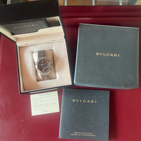 Bulgari Diagono SCB38S 38mm Stainless steel Black 6