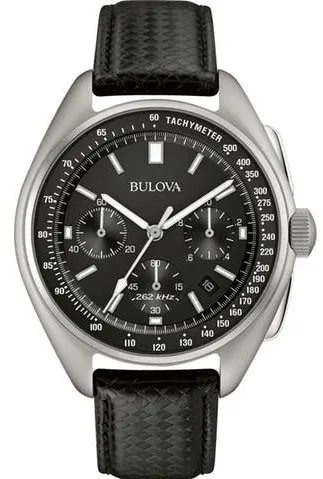 Bulova Lunar Pilot 96B251 45mm Stainless steel Black