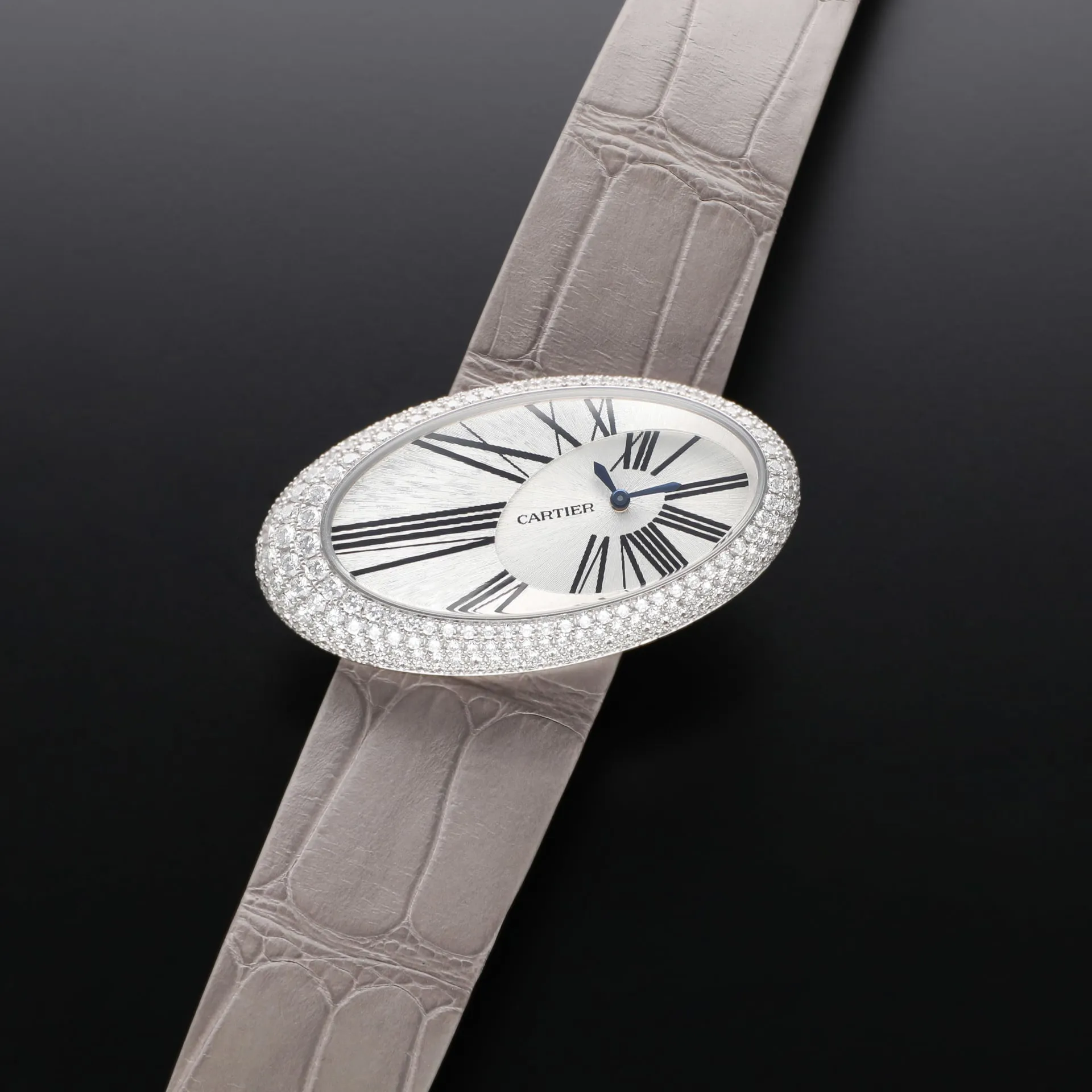 Cartier Baignoire WJ301949 23mm White gold Silver 1