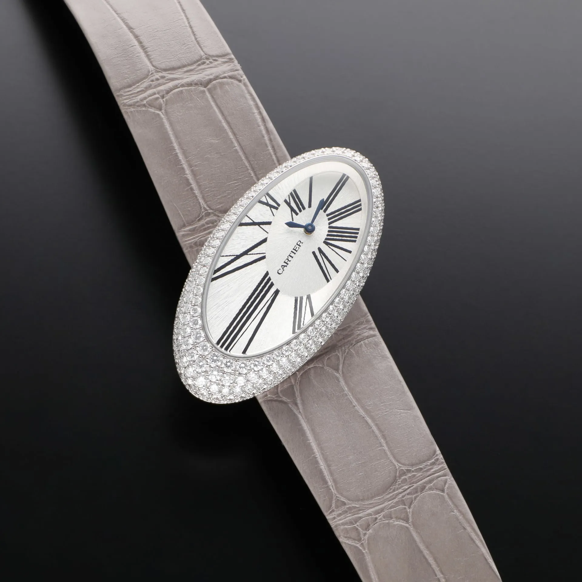 Cartier Baignoire WJ301949 23mm White gold Silver 2