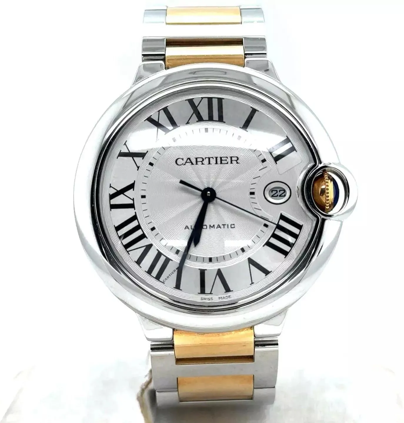 Cartier Ballon Bleu de Cartier W2BB0022 42mm Yellow gold Silver