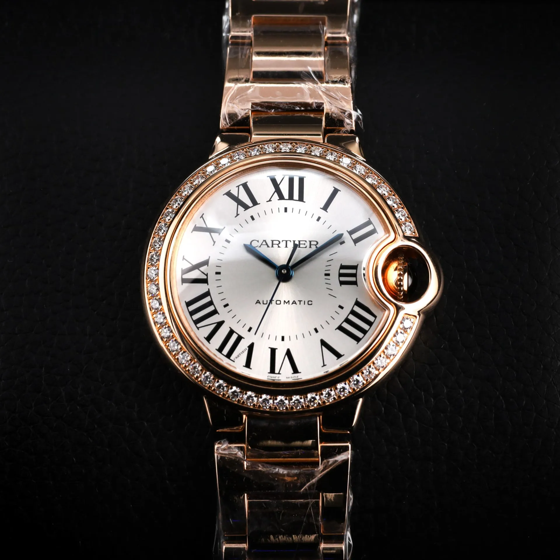 Cartier Ballon Bleu de Cartier WJBB0036 33mm Rose gold Silver