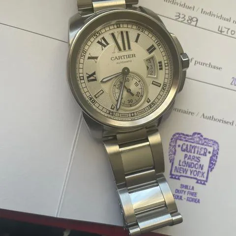 Cartier Calibre de Cartier W7100037 42mm Stainless steel Silver 5