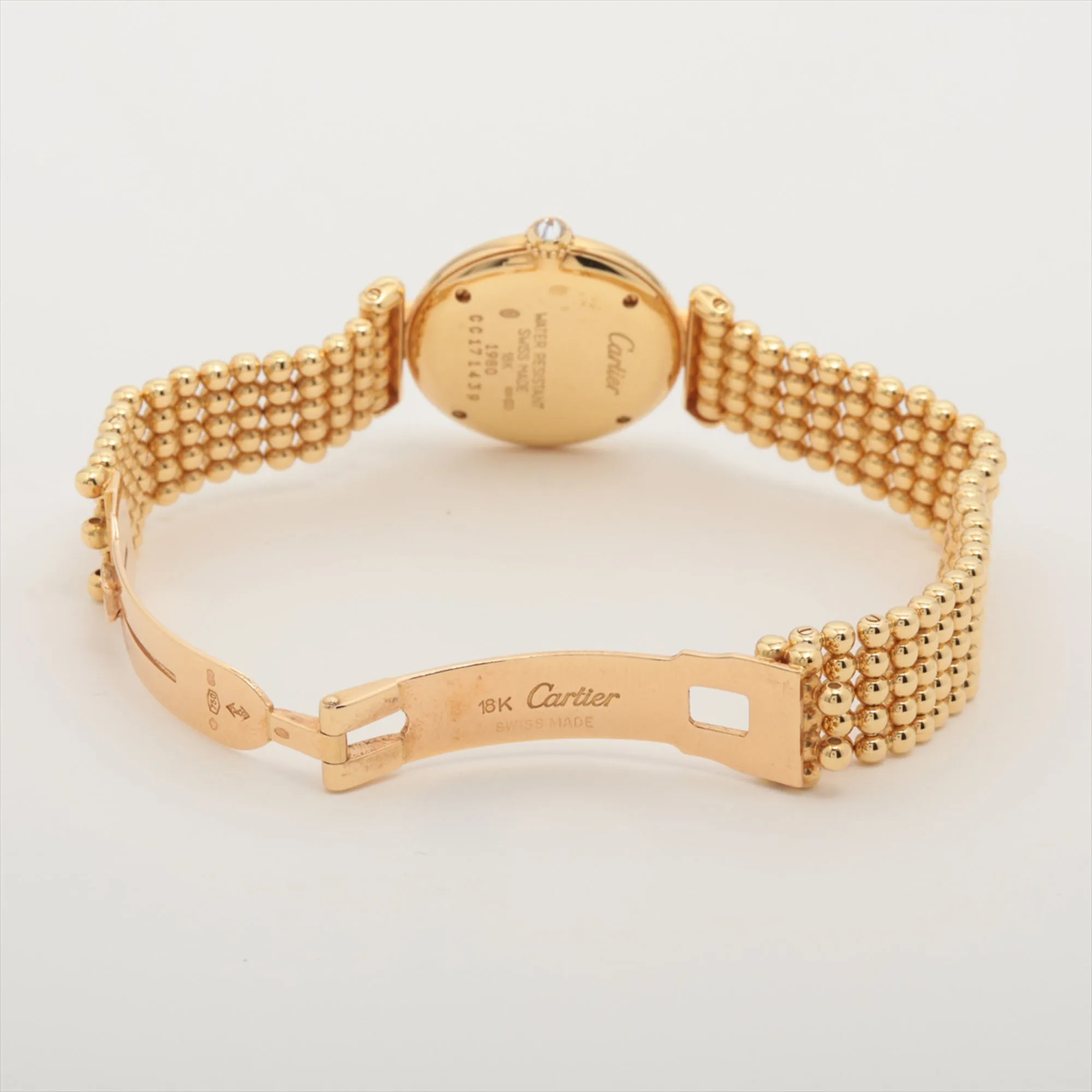 Cartier Colisee 1980 24mm Yellow gold and Diamond White 3