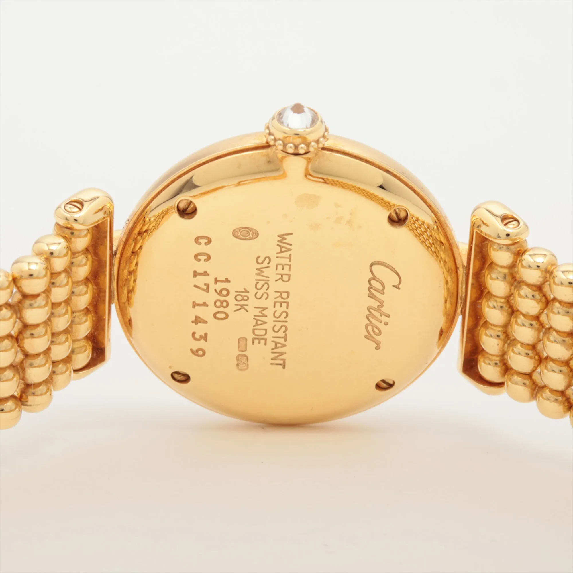 Cartier Colisee 1980 24mm Yellow gold and Diamond White 5