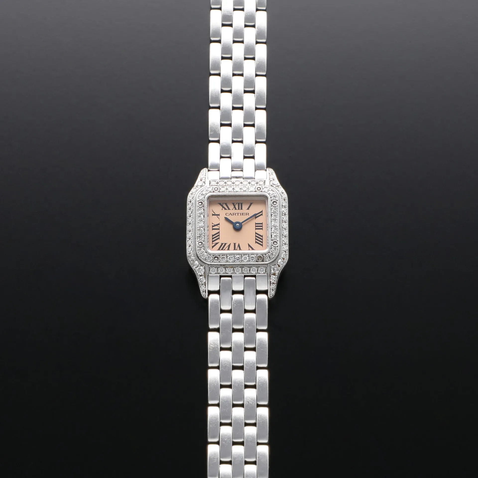 Cartier Panthère WF3244F3 25mm White gold Salmon