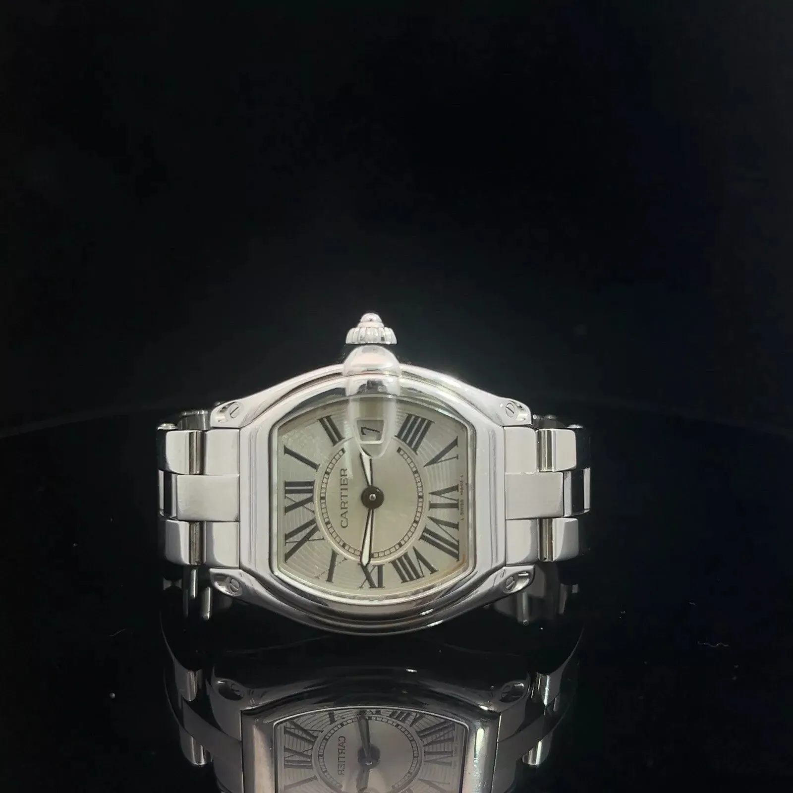 Cartier Roadster W62016V3 33mm Stainless steel Silver