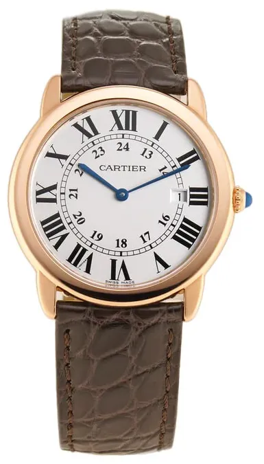 Cartier Ronde Solo de Cartier W6701008 36mm Rose gold Silver