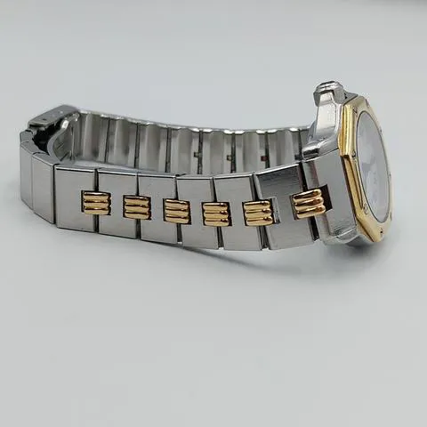 Cartier Santos 0907 25mm Yellow gold and Stainless steel White 3