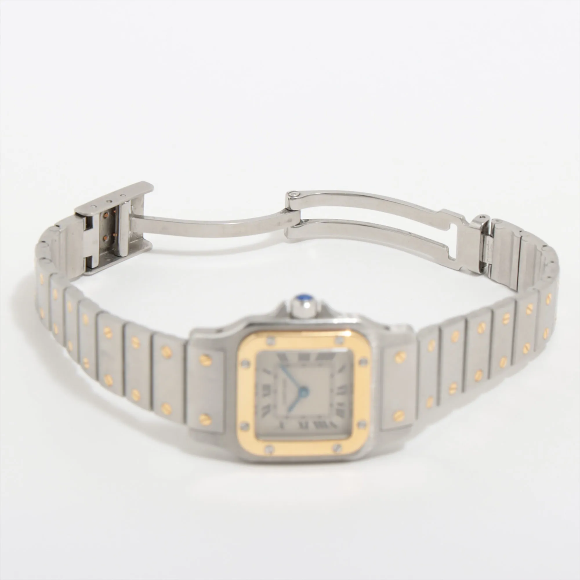 Cartier Santos 1057930 24mm Yellow gold and Stainless steel White 3