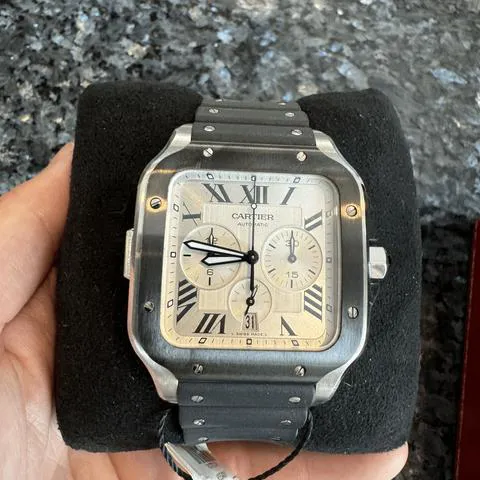 Cartier Santos WSSA0017 43.3mm Stainless steel Silver