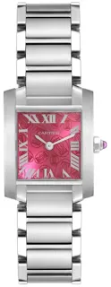 Cartier Tank Française W51030Q3 Stainless steel Pink