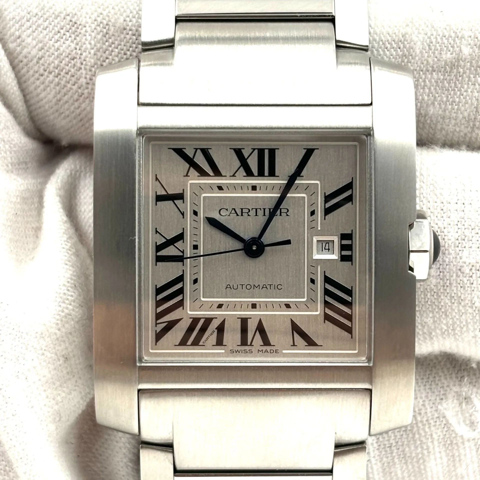 Cartier Tank Française WSTA0067 40mm Stainless steel Silver