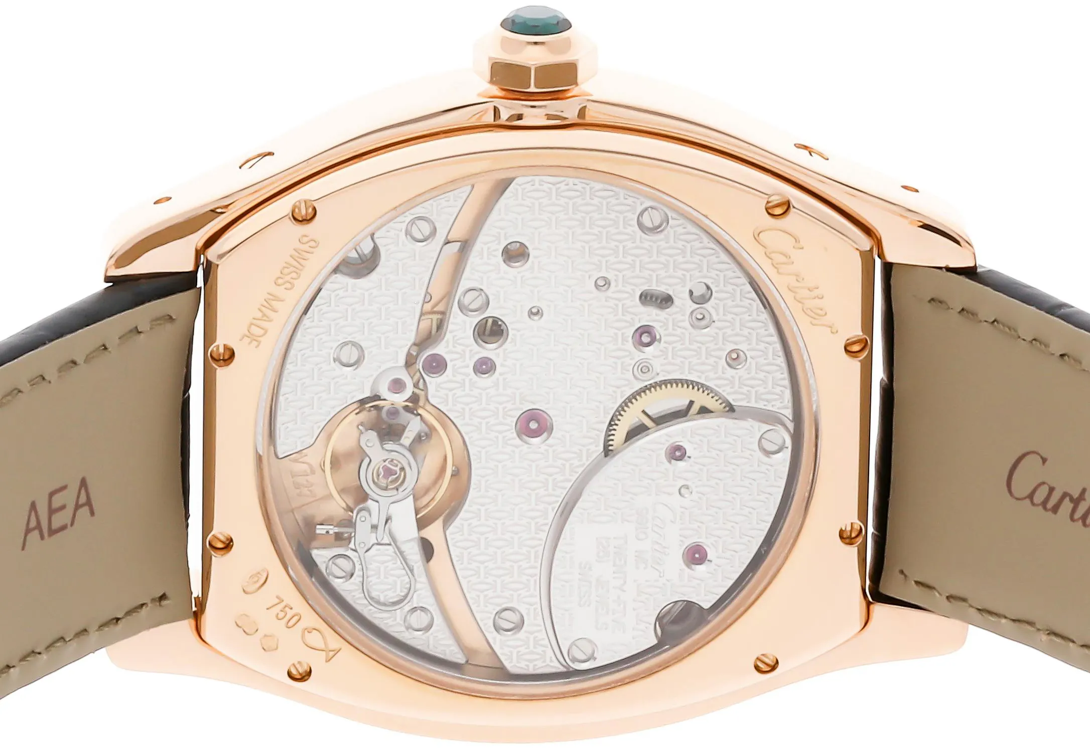 Cartier Tortue W1545851 38mm Rose gold Silver 3