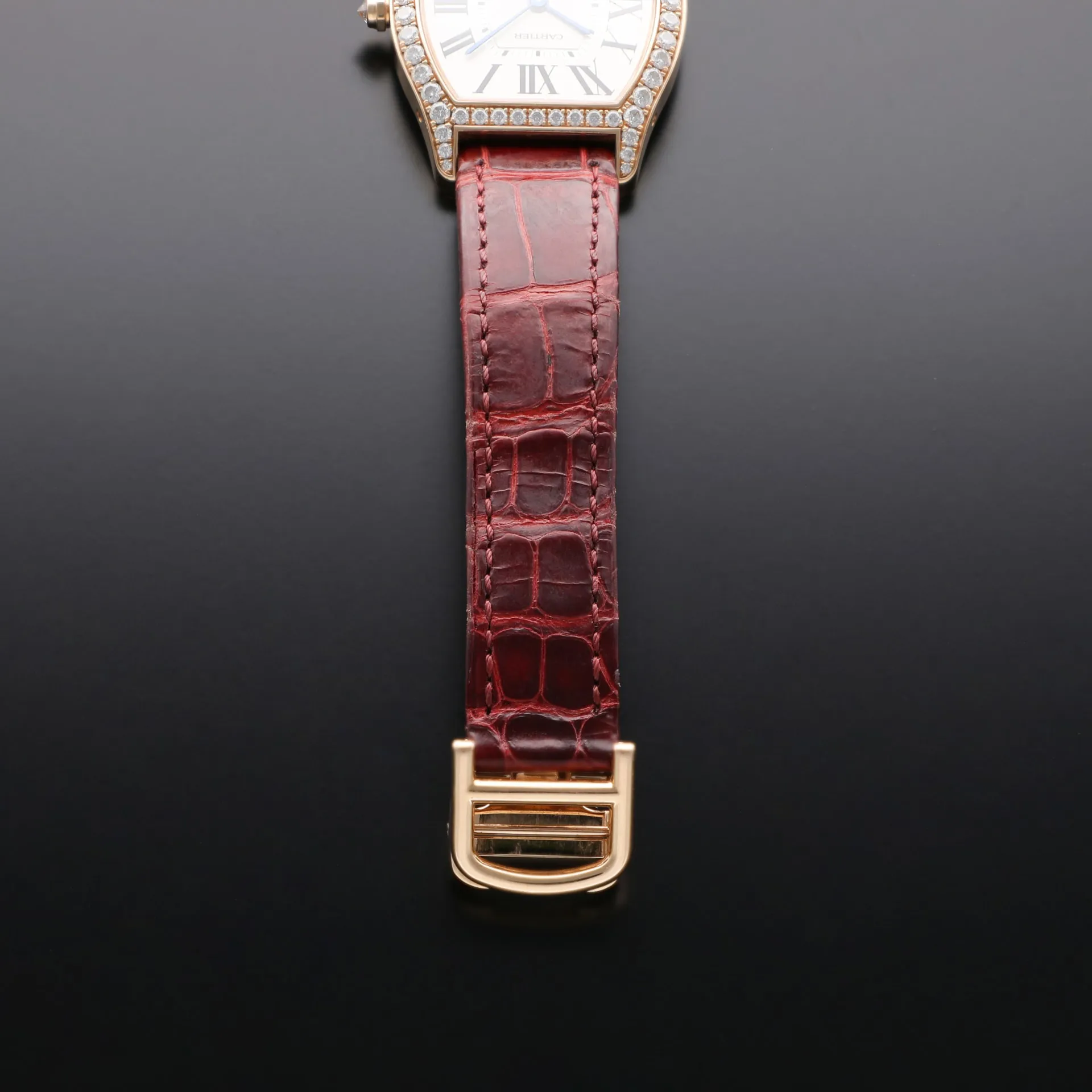 Cartier Tortue wa501008 31mm Rose gold Silver 4