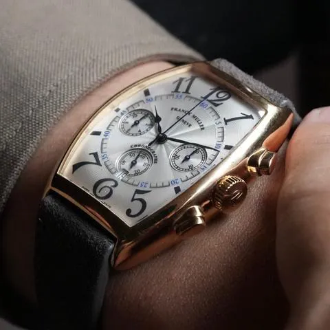 Franck Muller 6850 CC AT 34mm Rose gold Silver