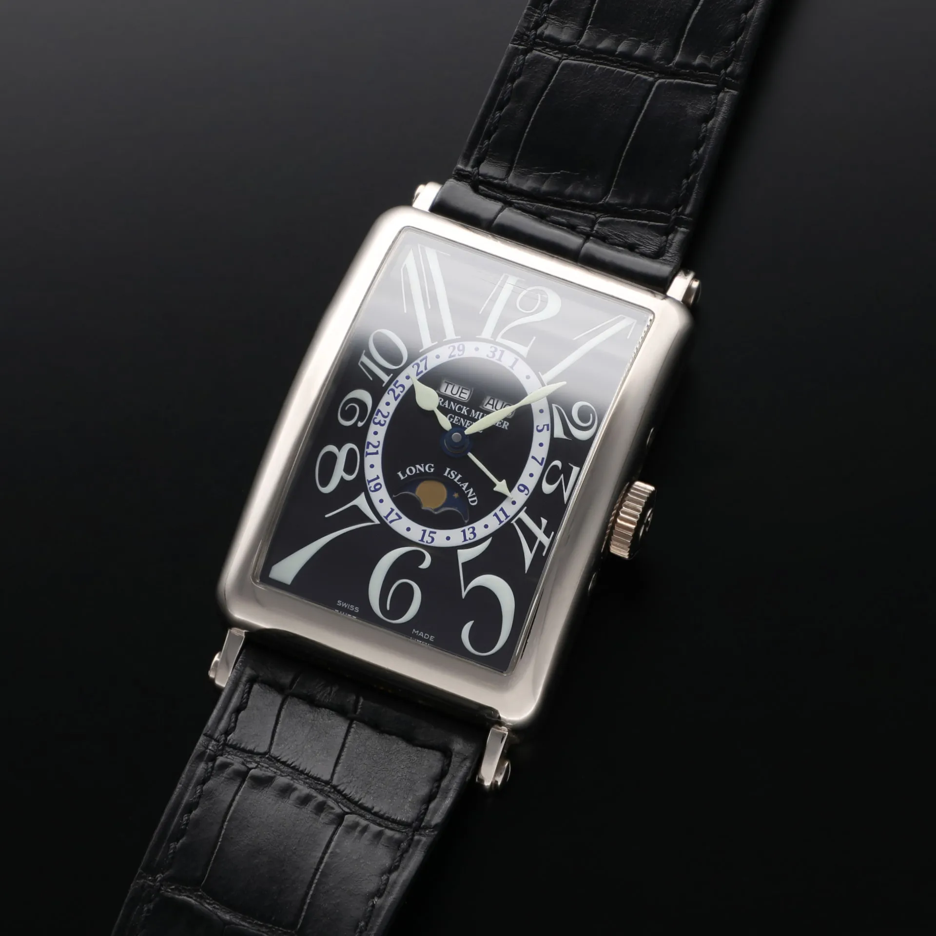 Franck Muller Long Island 1200 MC L 32mm White gold Black 1