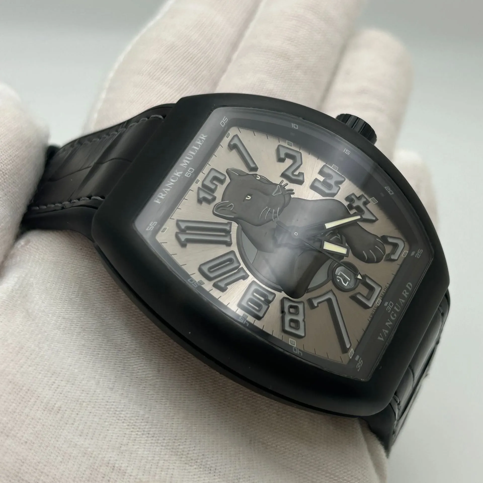 Franck Muller Vanguard V45SC DT TT NR BR TT 45mm Titanium Silvered 2