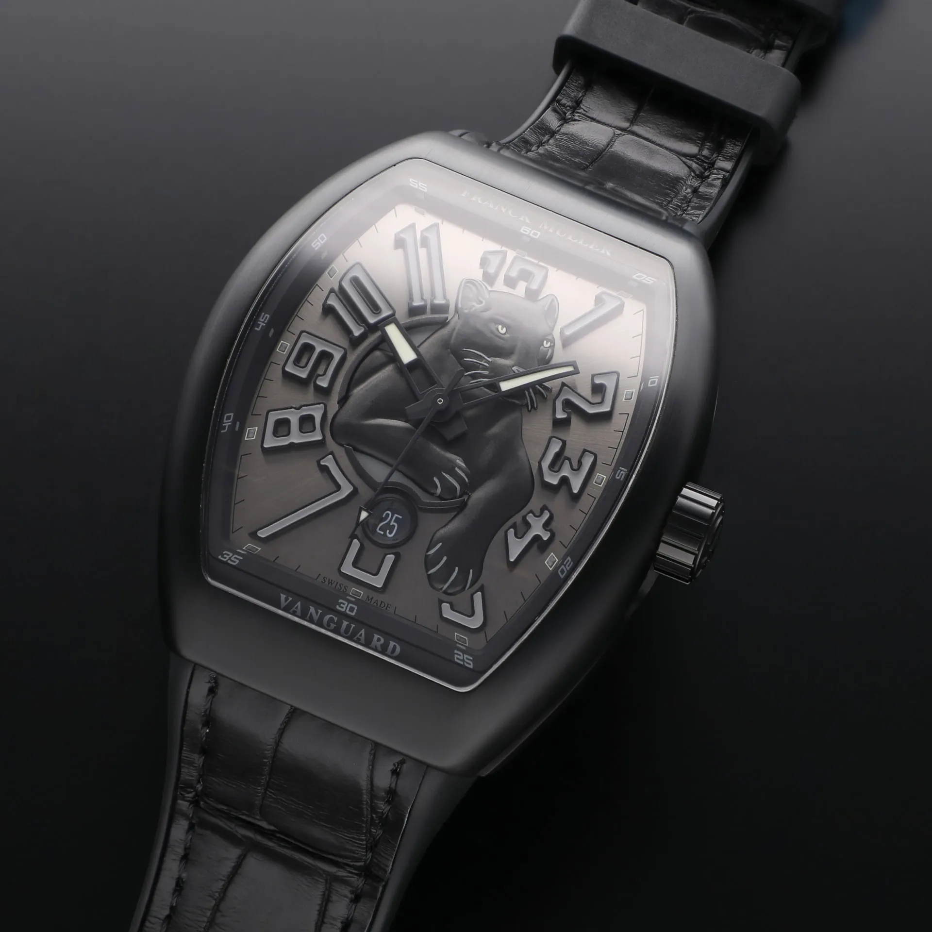 Franck Muller Vanguard V45SC DT TT NR BR TT 45mm Titanium Silvered 1