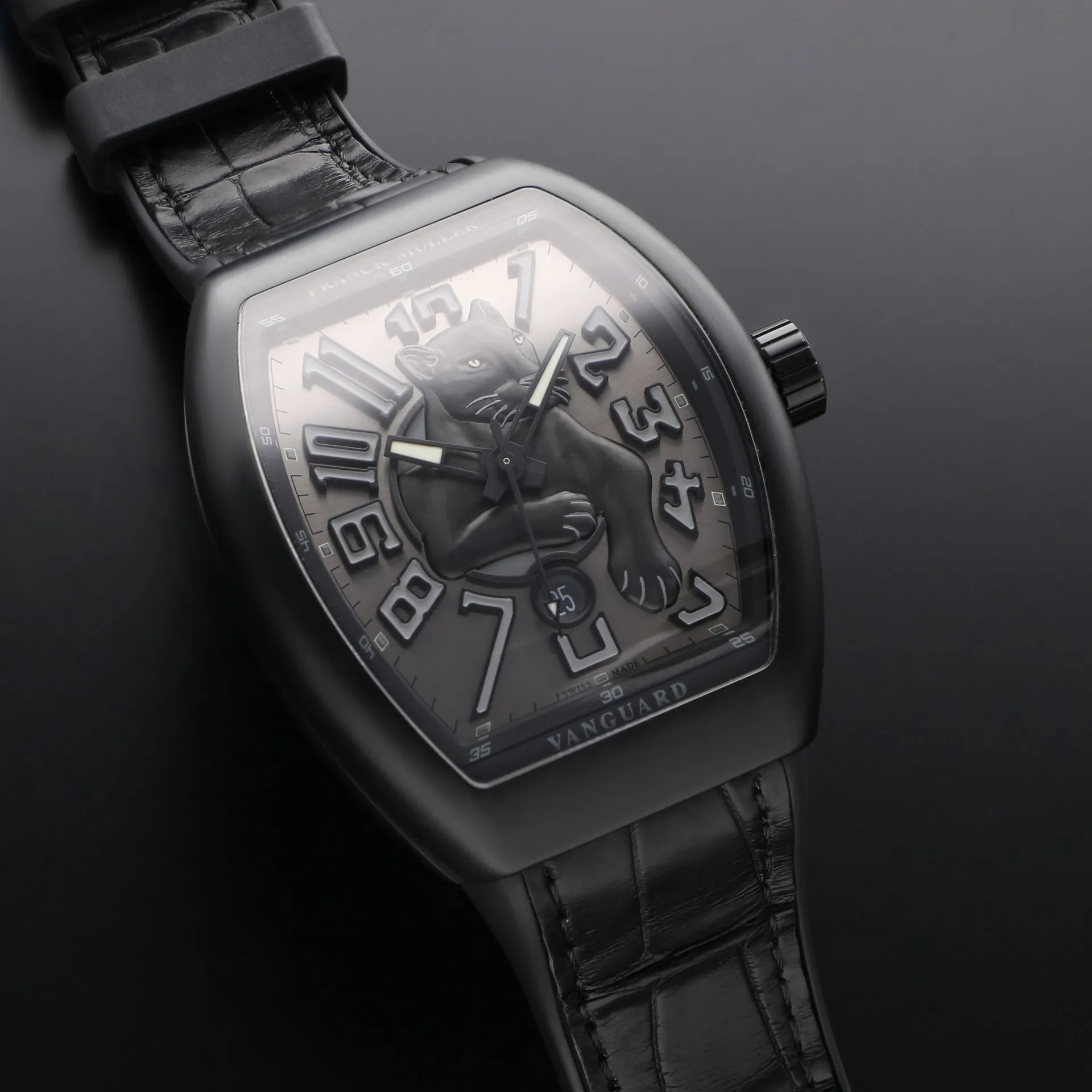 Franck Muller Vanguard V45SC DT TT NR BR TT 45mm Titanium Silvered 2