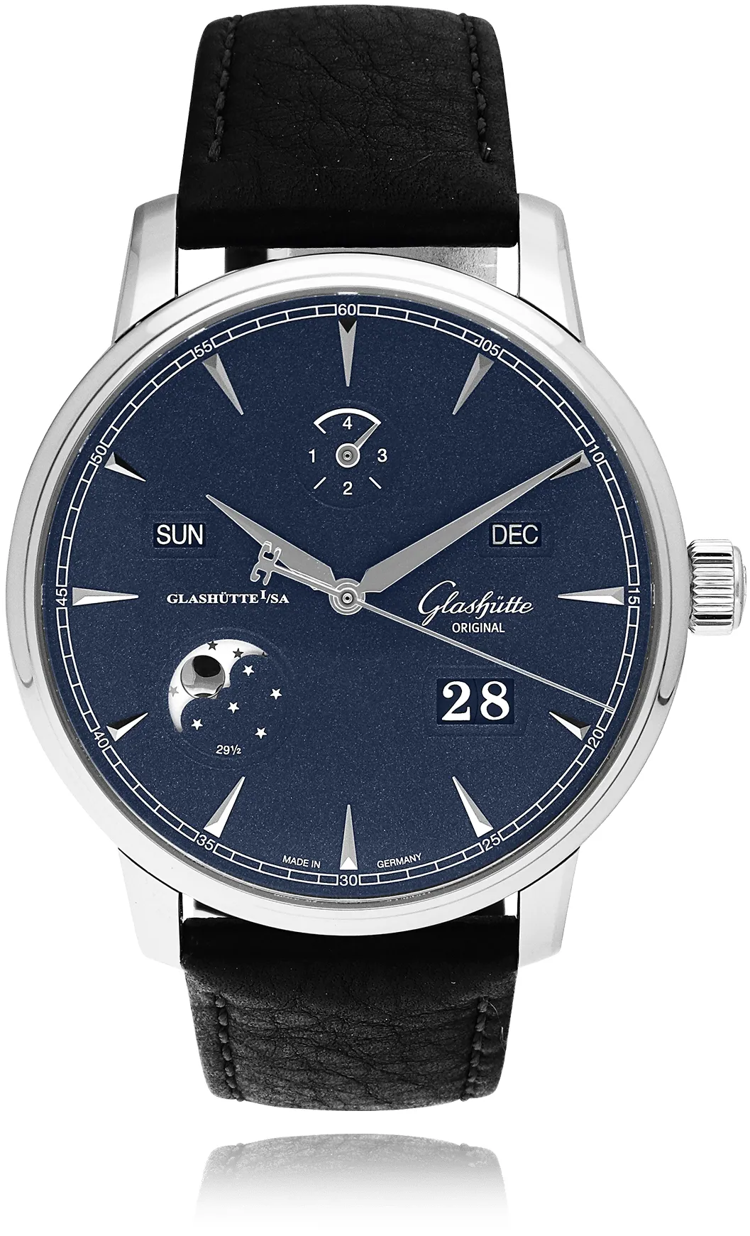 Glashütte Senator 1-36-02-04-02-33 42mm Stainless steel Blue