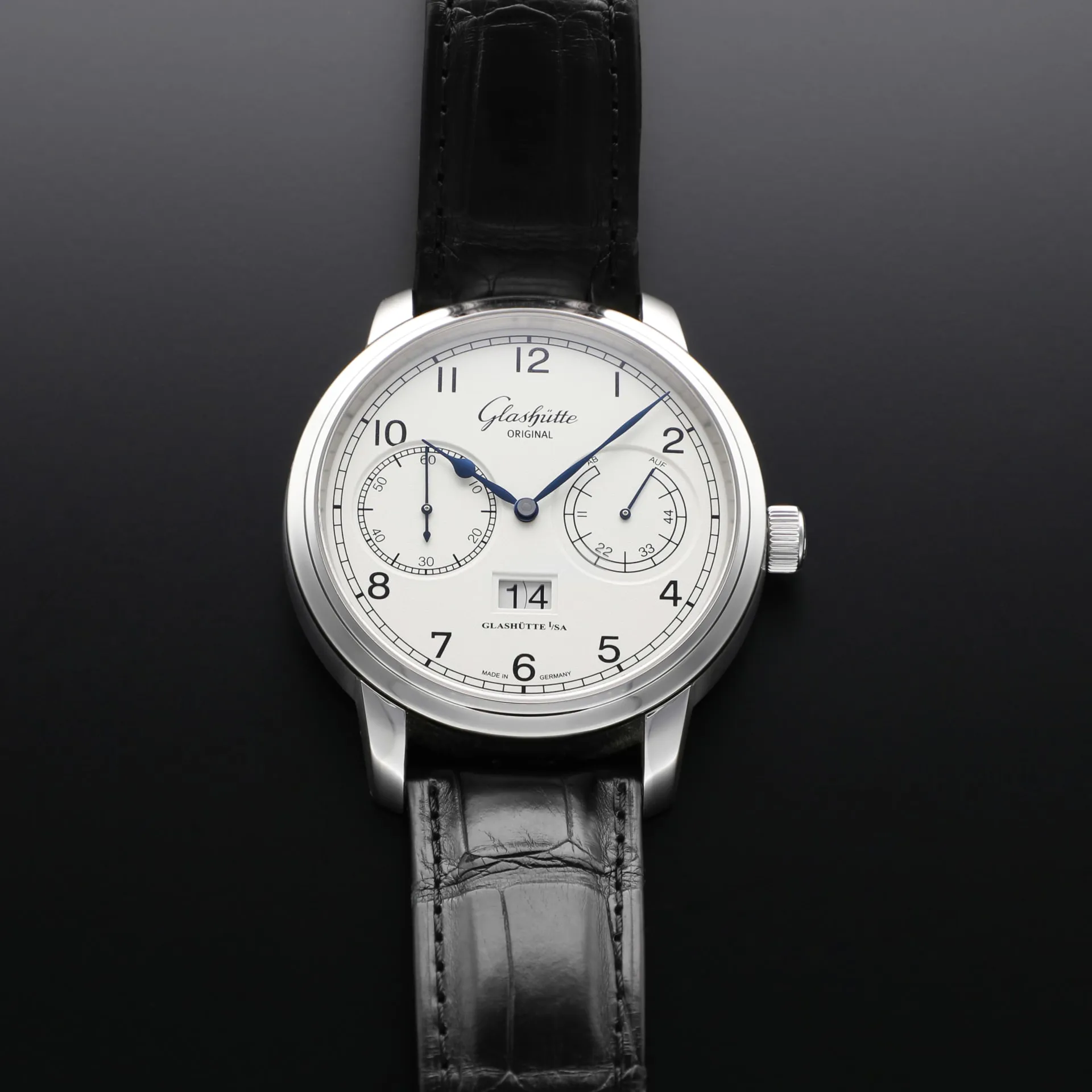 Glashütte Senator Observer 100-14-05-02-04 44mm Stainless steel Silver