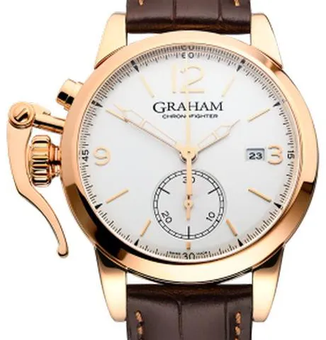 Graham Chronofighter 1695 2CXAP.S03B 42mm Rose gold Silver