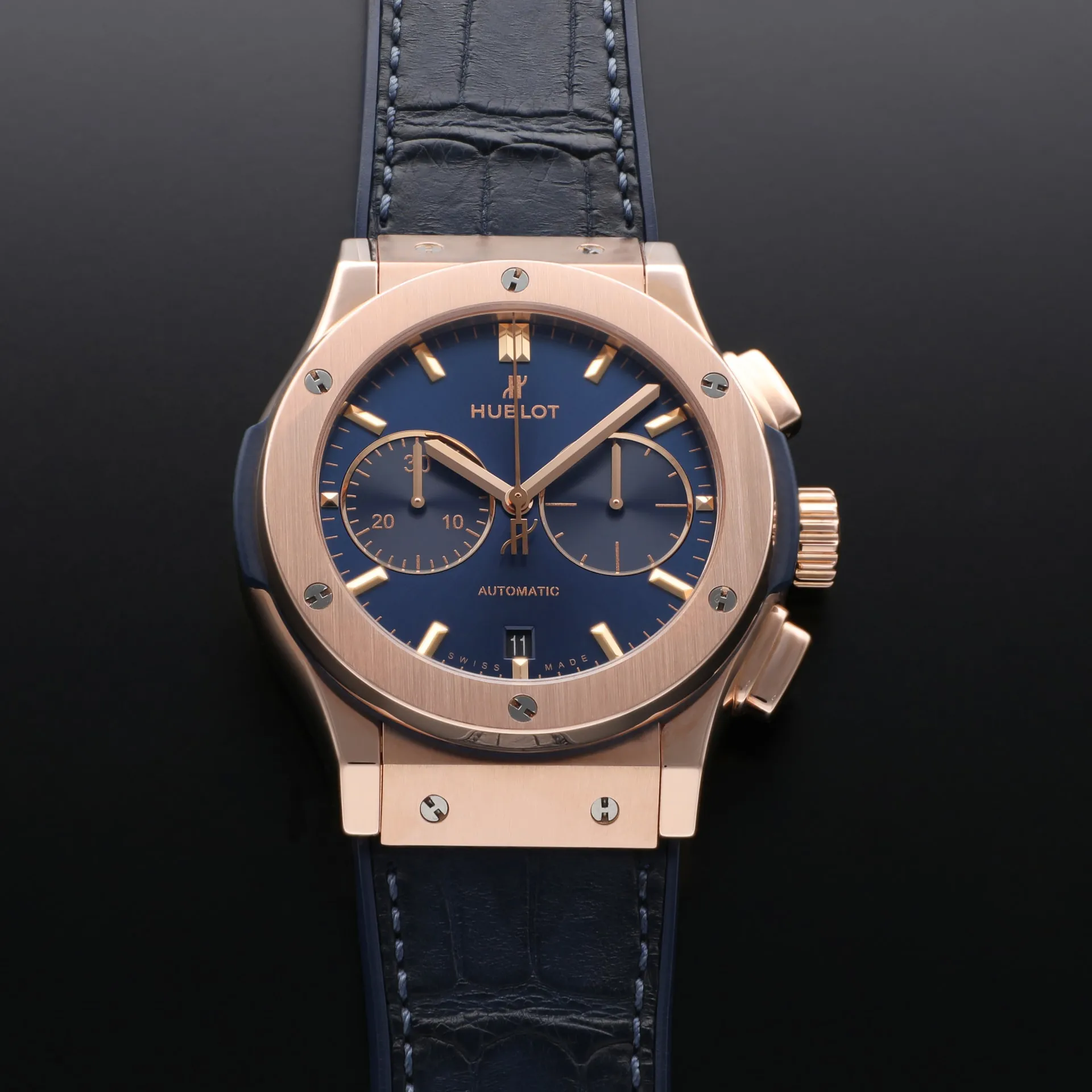 Hublot Classic Fusion 521.0X.7180.LR 45mm Rose gold Blue