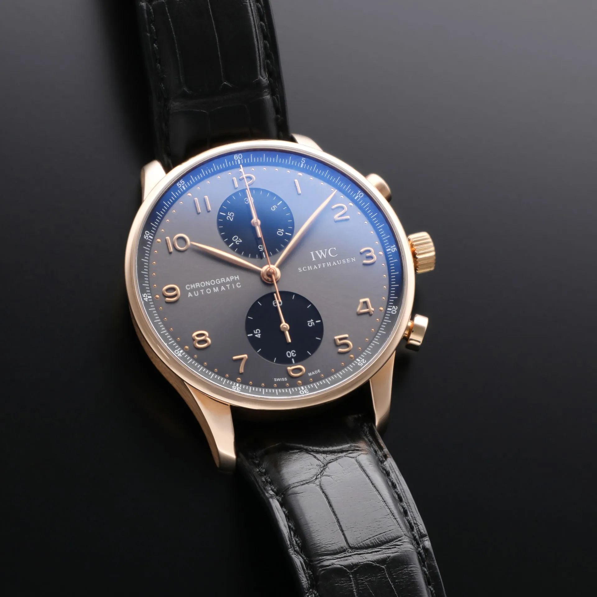 IWC Portugieser IW371482 40.9mm Rose gold Black 2