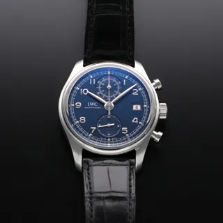 IWC Portugieser IW390406 Stainless steel Blue