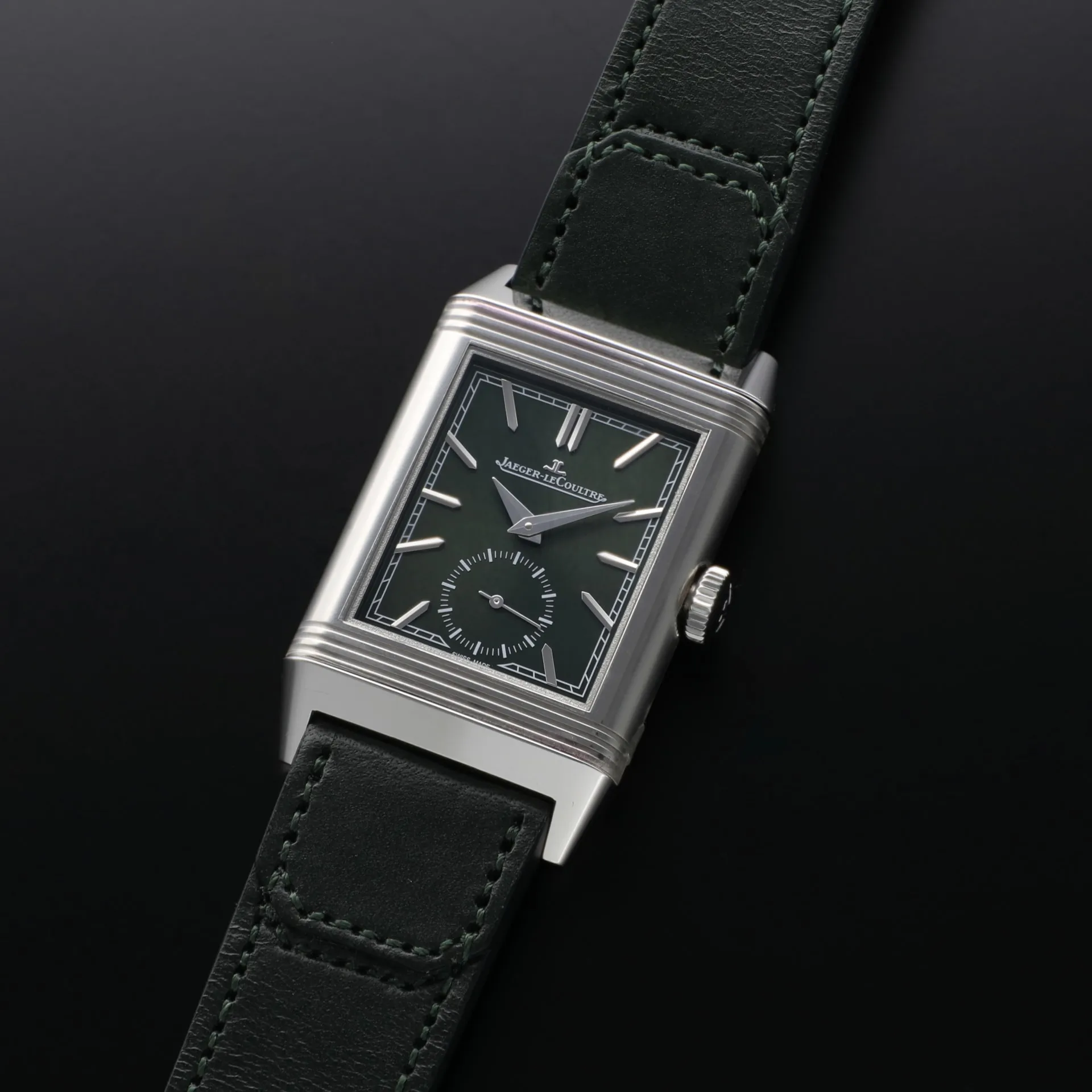 Jaeger-LeCoultre Reverso Tribute Q3978430 45.5mm Stainless steel Green 1