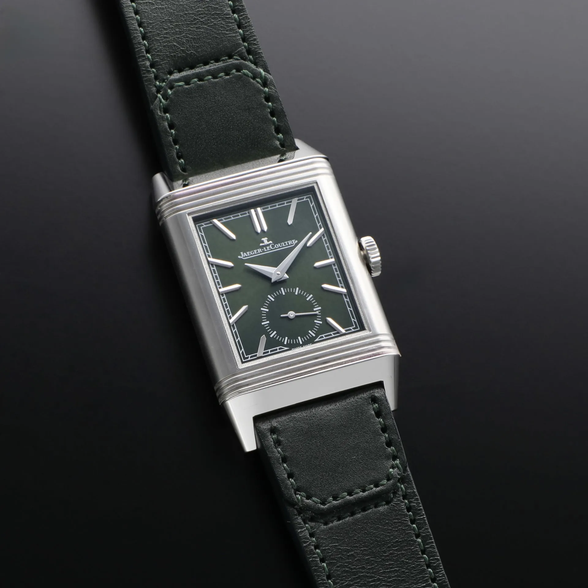 Jaeger-LeCoultre Reverso Tribute Q3978430 45.5mm Stainless steel Green 2