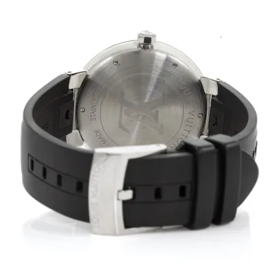 Louis Vuitton Tambour Slim Q1D07 39mm Stainless steel Black 5