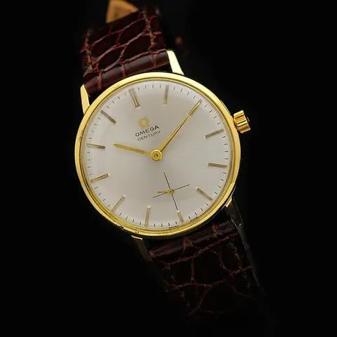 Omega Century 121.014 34mm Yellow gold Silver