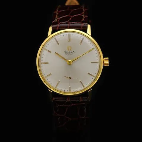 Omega Century 121.014 34mm Yellow gold Silver 1