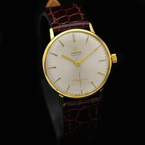 Omega Century 121.014 34mm Yellow gold Silver 2