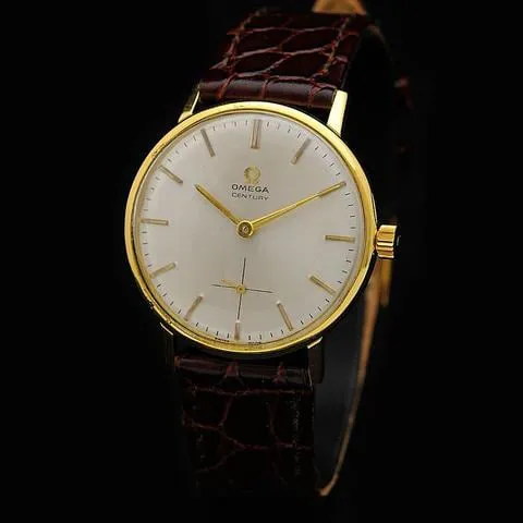 Omega Century 121.014 34mm Yellow gold Silver 3