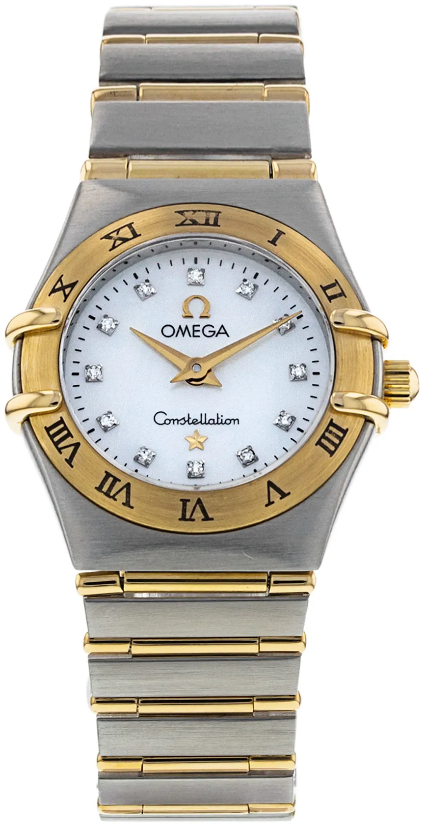 Omega Constellation 1262.75.00 22mm Yellow gold and Stainless steel White