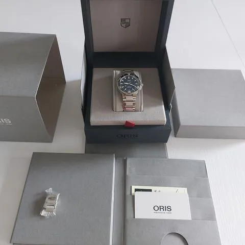 Oris Aquis 01 733 7732 4135-07 8 21 05PEB 39.5mm Stainless steel Blue