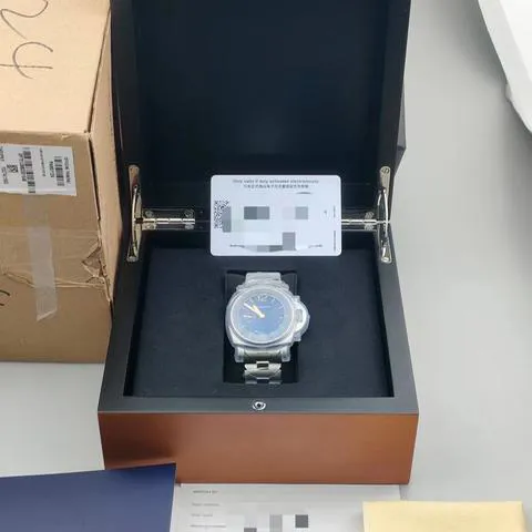 Panerai Luminor Marina PAM 01124 42mm Stainless steel Blue