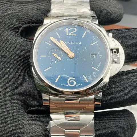 Panerai Luminor Marina PAM 01124 42mm Stainless steel Blue 1