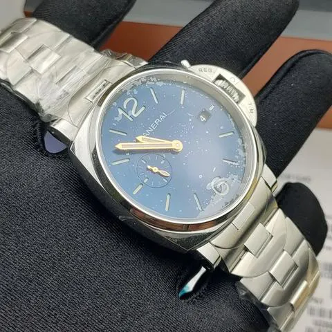 Panerai Luminor Marina PAM 01124 42mm Stainless steel Blue 2