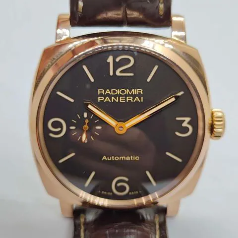 Panerai Radiomir 1940 PAM 00573 45mm Rose gold Brown