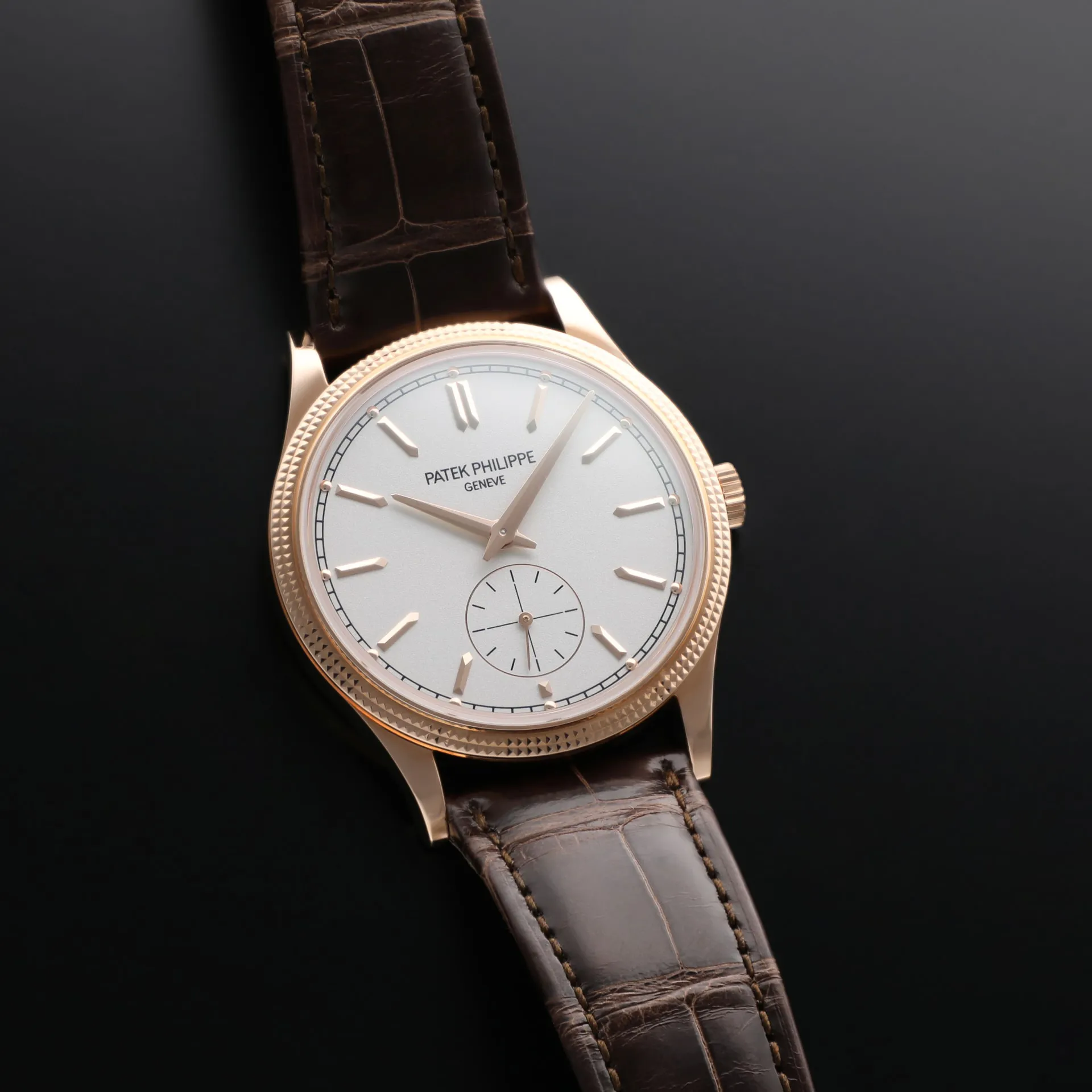 Patek Philippe Calatrava 6119R-001 39mm Rose gold Silvered 2