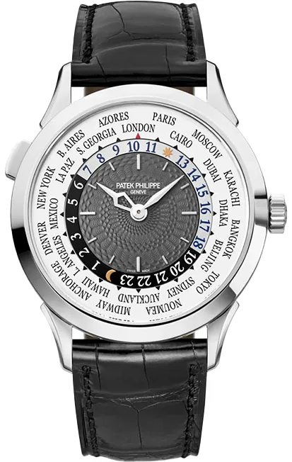 Patek Philippe World Time 5230G-014 38mm White gold White and Gray