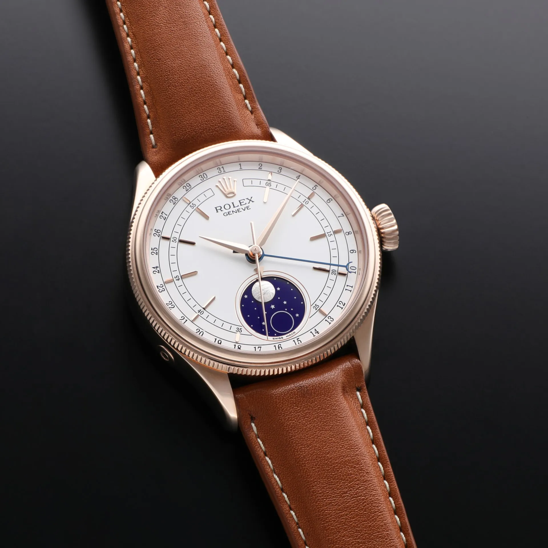 Rolex Cellini Moonphase 50535-0002 39mm Rose gold White 2