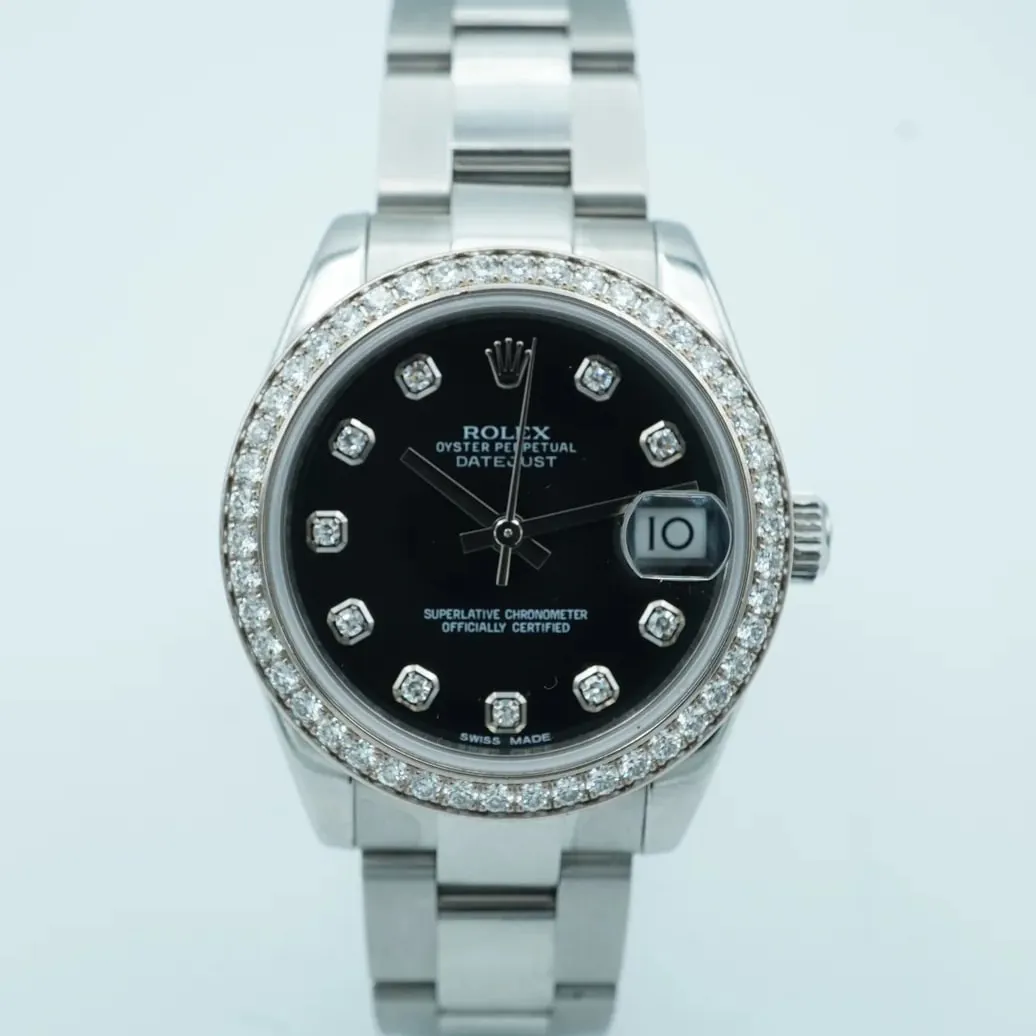 Rolex Datejust 31 178384-0042 31mm White gold Black