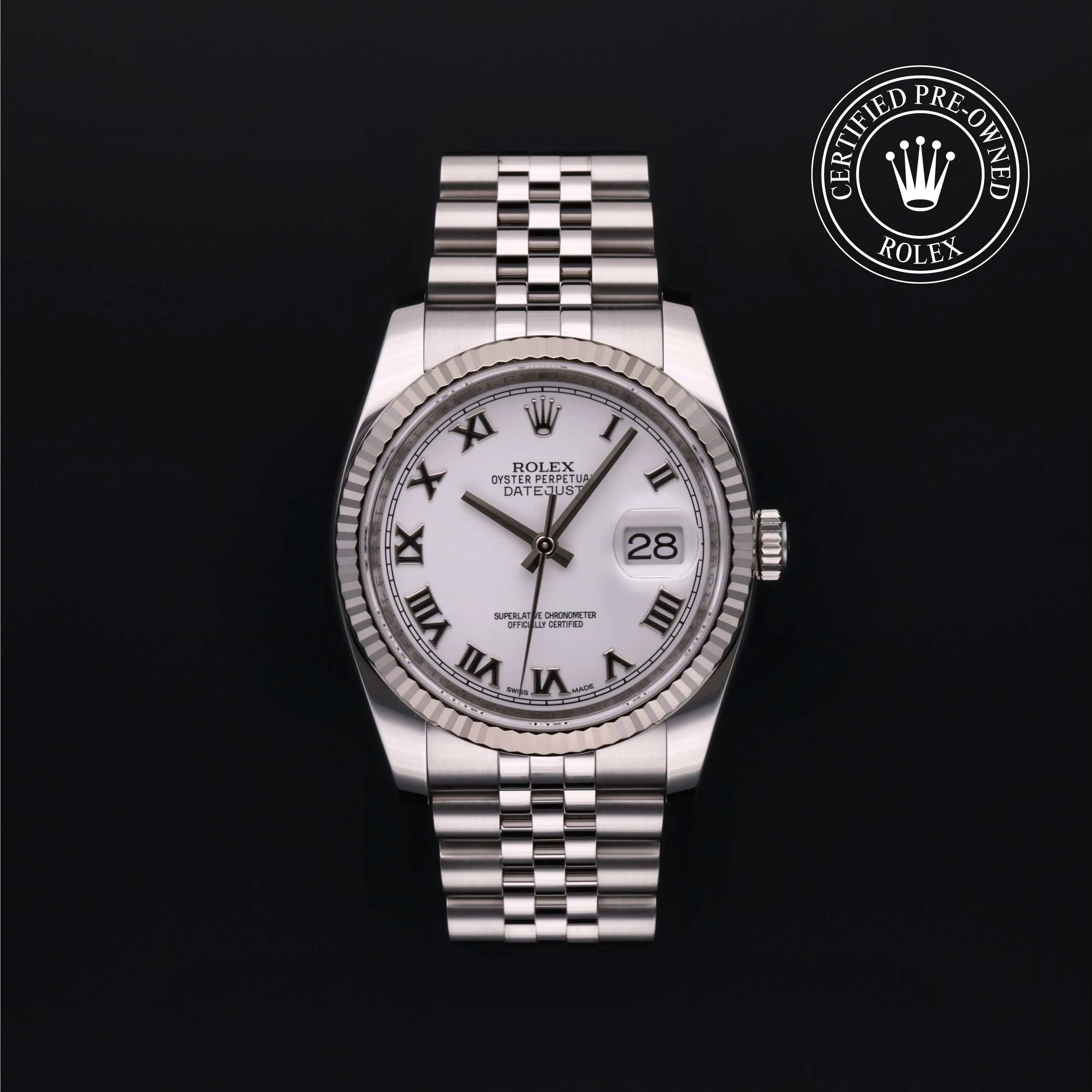 Rolex Datejust 36 116234 36mm Stainless steel White